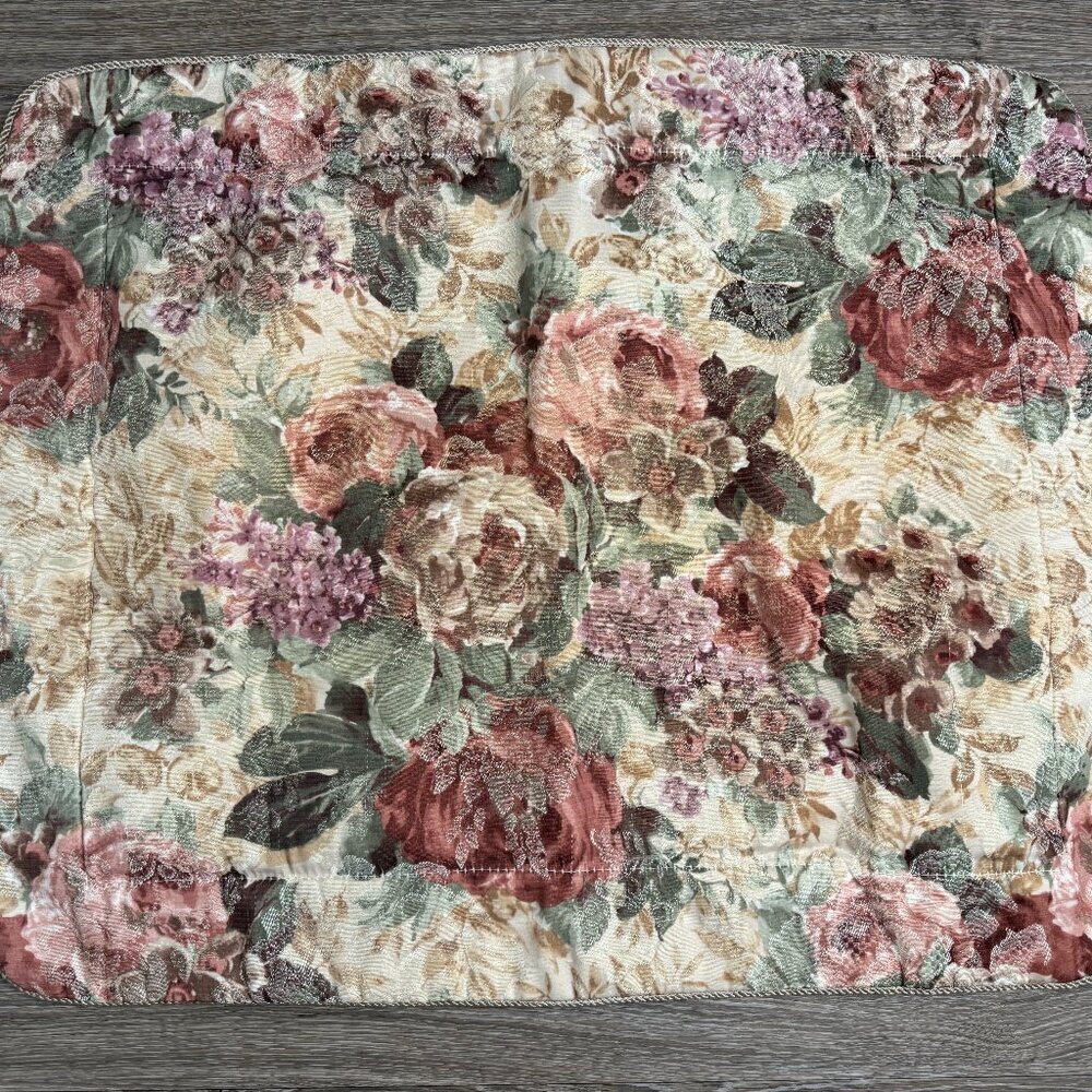 Vintage Croscill  Pillow Case Cover Sham Floral Standard